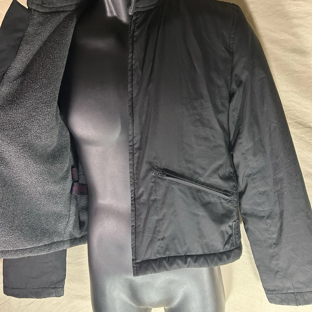 Vintage Polo Ralph Lauren Black Fleece Lined‎ Jacket Youth L 14-16